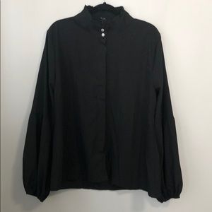 Vonda Button Up Balloon Sleeve Blouse